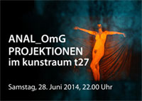 Flyer Projektionen 'Am Limit', Flyerdesign: Anja Dornieden, Copyright Flyerbild: Boo-Hooray