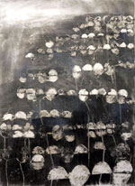 Sun-Ju Kim, 'accumulation-time of the moon', 2013, Kohlezeichnung, 80 x 55 cm, Foto: Sun-Ju Kim