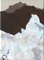Susane Bergstaedt, Annapurna, 2009, Acryl auf Leinwand, 13x18 cm, Foto Susane Bergstaedt, ohne VG Bild-Kunst