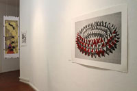 Ausstellungsimpressionen 'Weiterreichung', K�nstlerInnen s.u., Foto: Kunstverein Neuk�lln e.V.